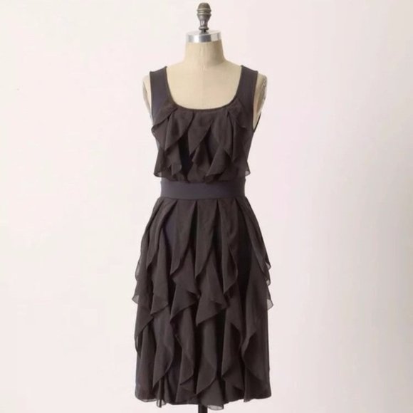 Anthropologie Dresses Anthropologie Ruffle Dress Ric Rac Rising Vapors Dress Poshmark